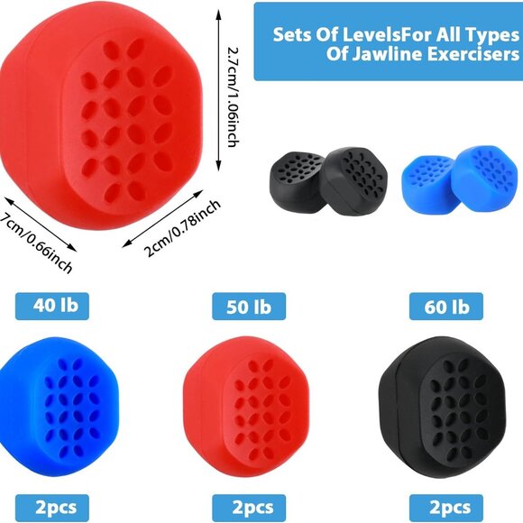 Jawline Exerciser Jaw Trainer & Cooling Ice Globes Facial Massager Multi Pack - Picture 15 of 16